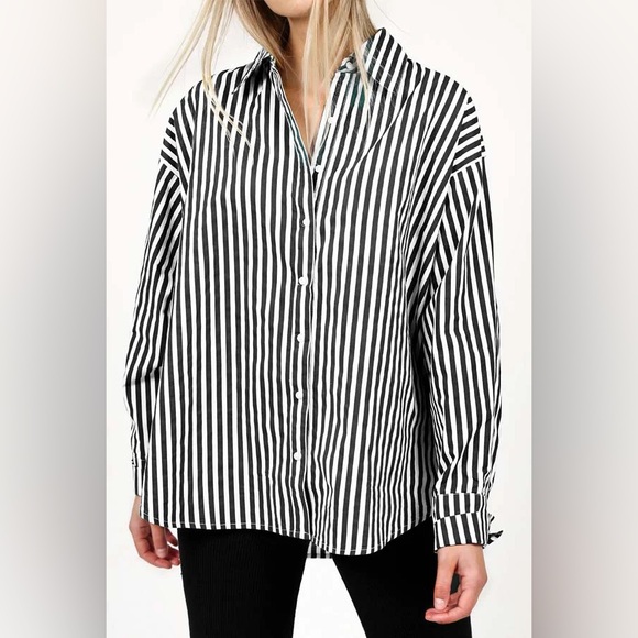 Brunette the Label Striped Shirt - Picture 1 of 2